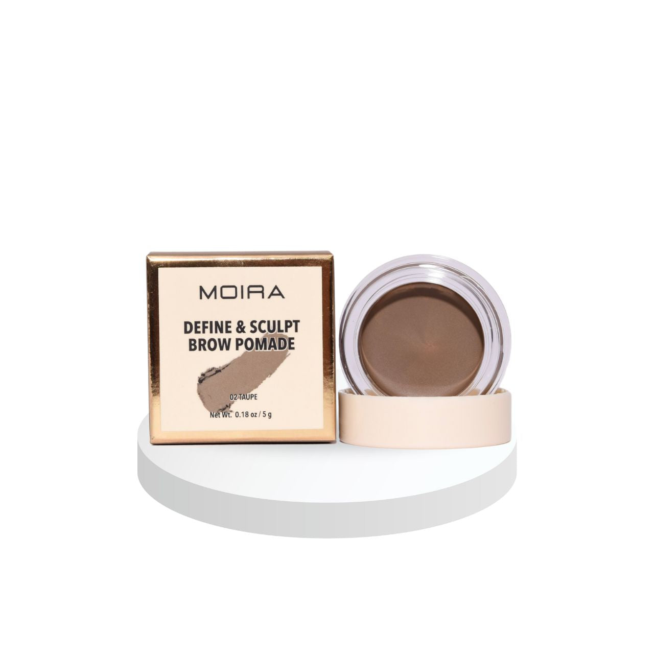 Pomada para cejas Moira Tono 002 Taupe