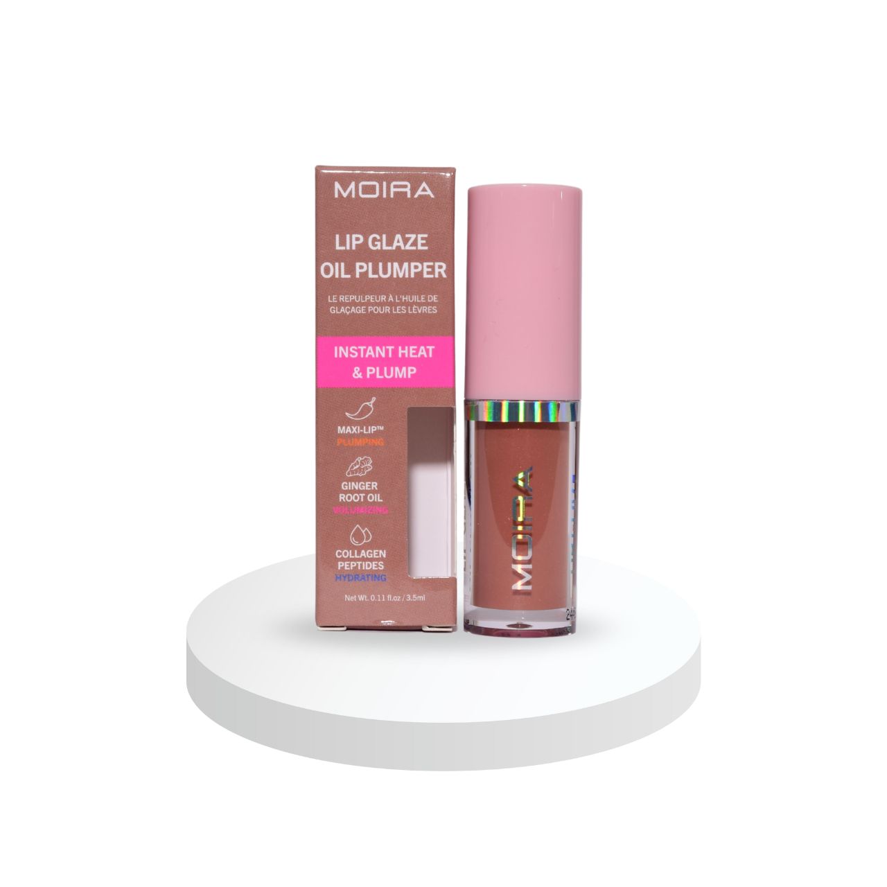 Brillo Labial Voluminizador Moira 012 HEAT ON