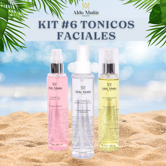 Kit 6 TÓNICOS FACIALES