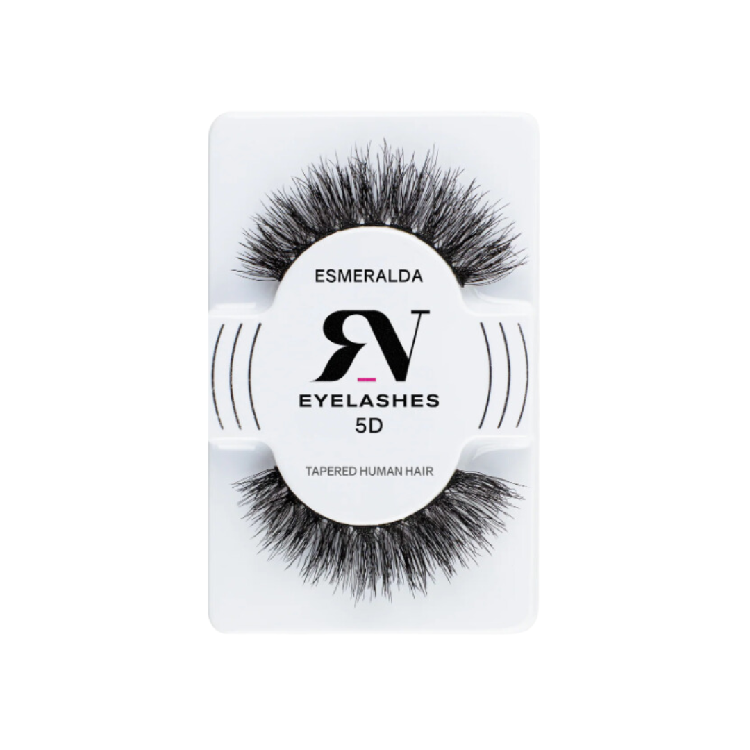 #ESMERALDA Pestaña postiza de cabello humano 5D - RV Eyelashes