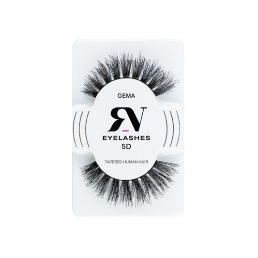 #GEMA Pestaña postiza de cabello humano 5D - RV Eyelashes