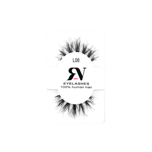 #L08 Pestaña postiza de cabello humano - RV Eyelashes